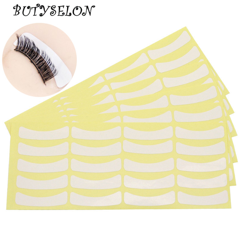 Eyelash Extension Equipment - 100 ペアまつげエクステンション紙パッチグラフティングまつげアンダーアイパッドヒントステッカーナチュラルまつげ化粧紙粘着テープ
