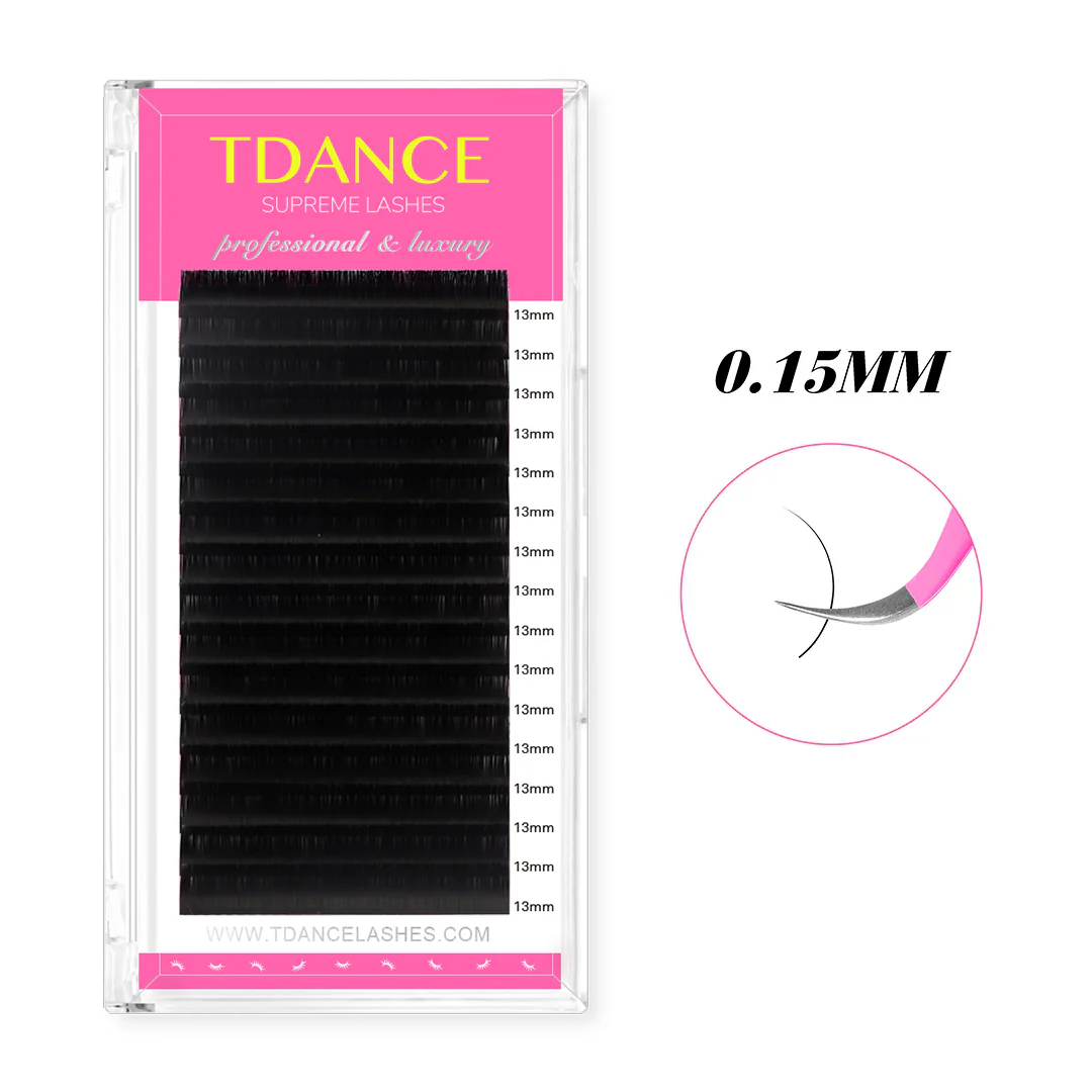 Eyelash Extension Korea Natural - TDANCE 16Rows クラシックラッシュ 個別ナチュラルハンドメイド 韓国PBT C
