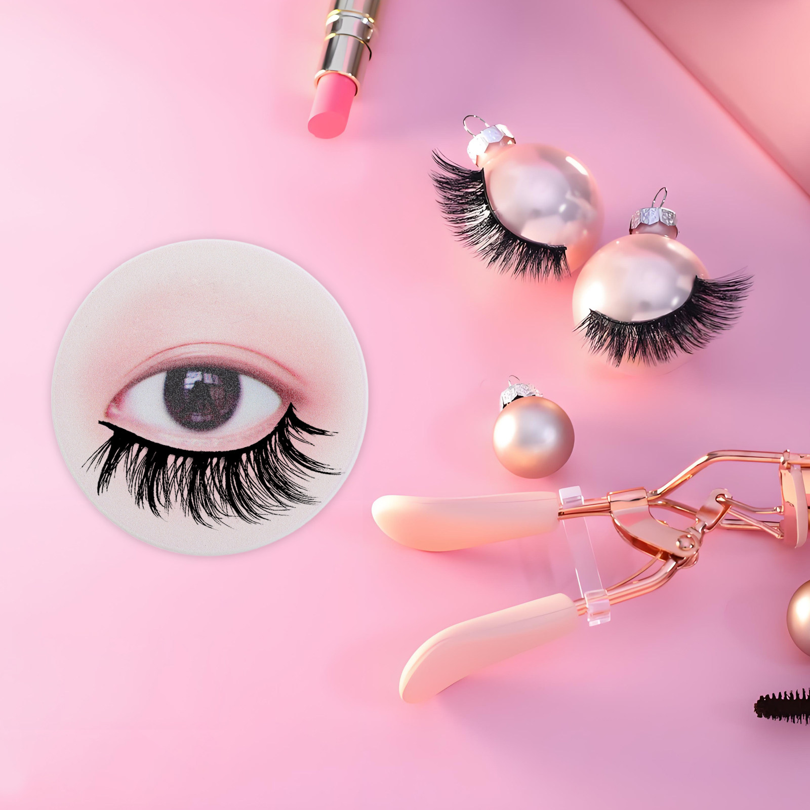 Lashes Eyelash Extension - 3個入りまつげエクステ練習ボード ブラック 再利用可能 まつげトレーニングキット サロンディスプレイツール 初心者向け
