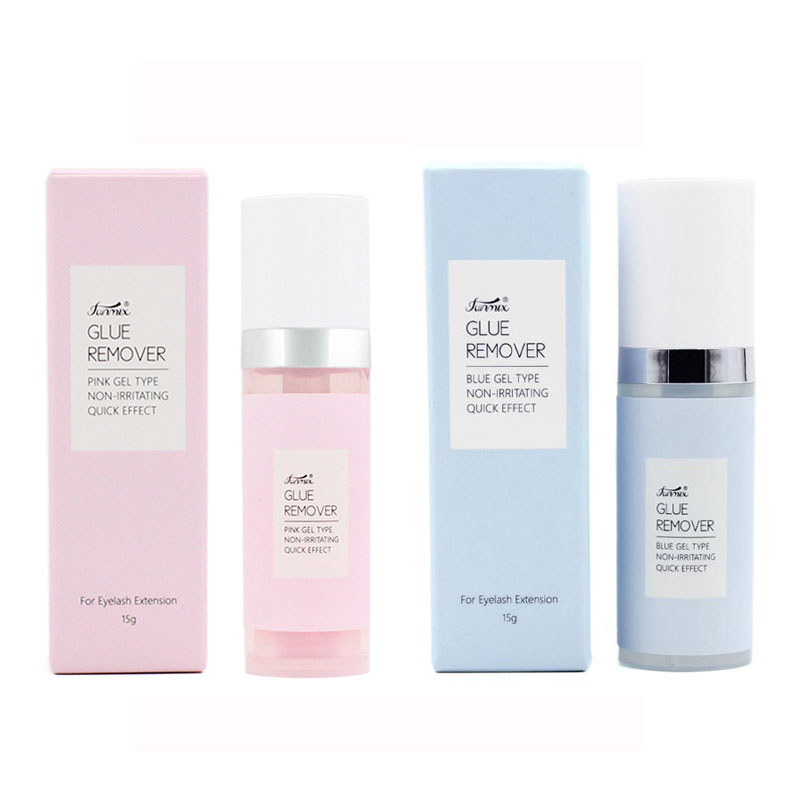Eyelash Extension Remover Gel - 15 グラムピンク/ブルージェルリムーバーまつげエクステンション香りのりリムーバーゼロ刺激クイック除去まつげメイクツール