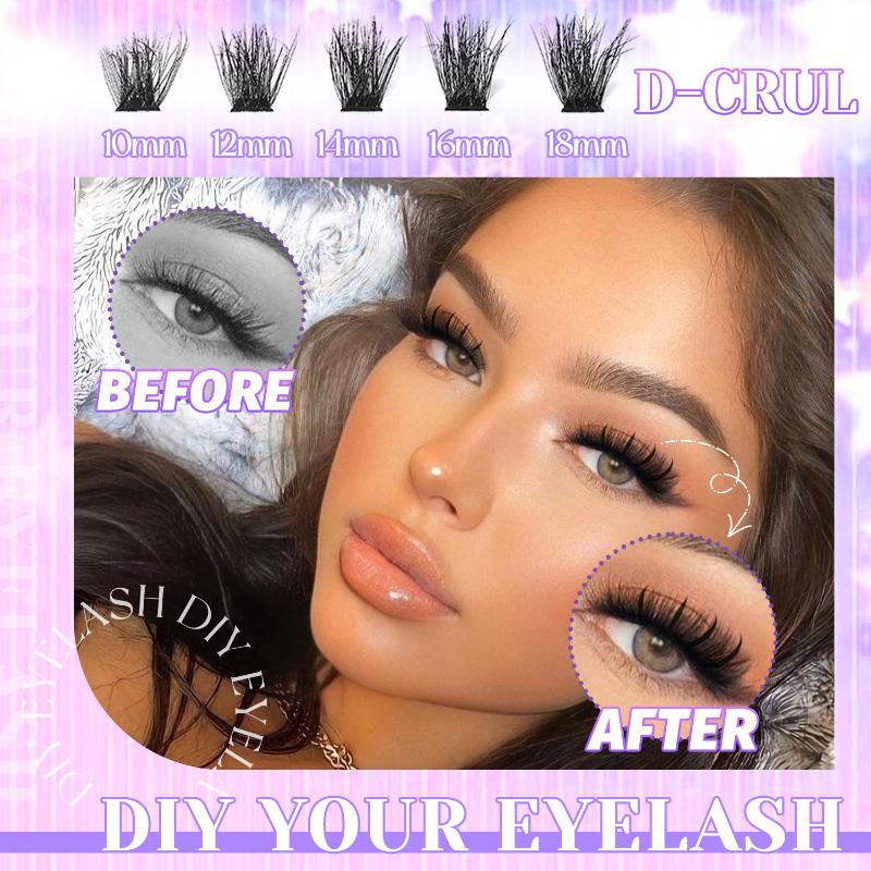 まつげクラスターDIYまつげエクステミックストレイナチュラル - Lashes Eyelash Extension のレビューと価格