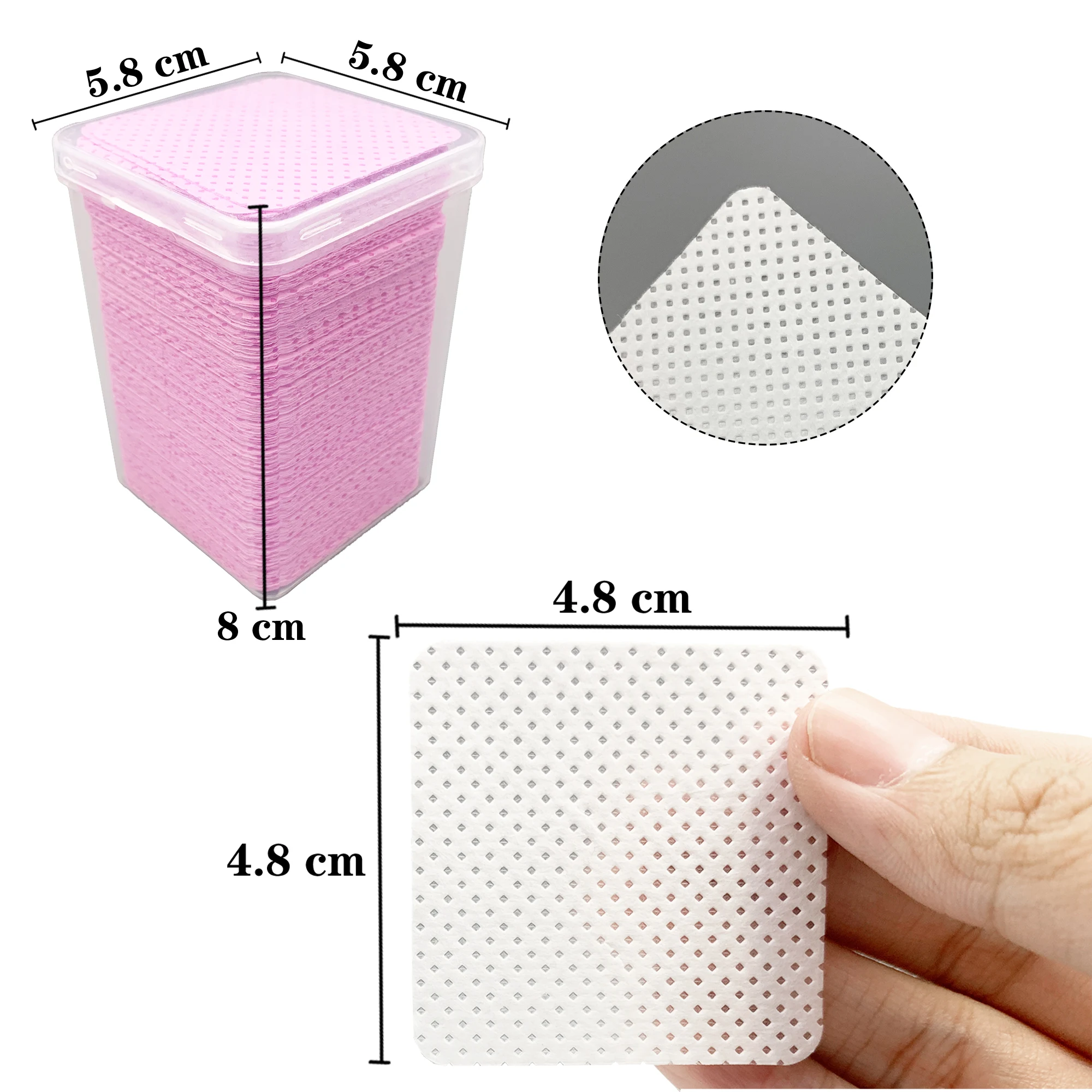200 ピース/箱糸くずの出ないネイルワイプまつげエクステン - Eyelash Extension Remover Gel のレビューと価格