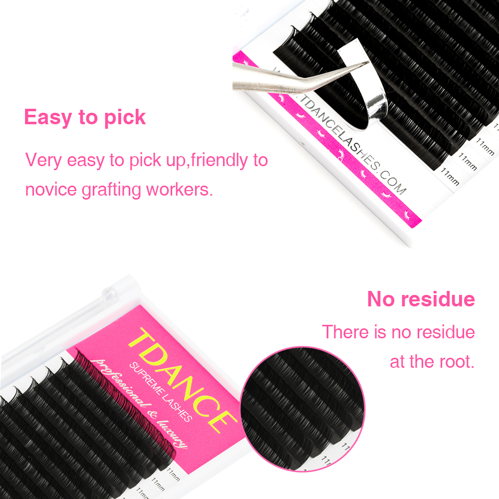 TDANCE まつげエクステンション 16 行韓国 PBT  - Eyelash Extension Korea Natural のレビューと価格