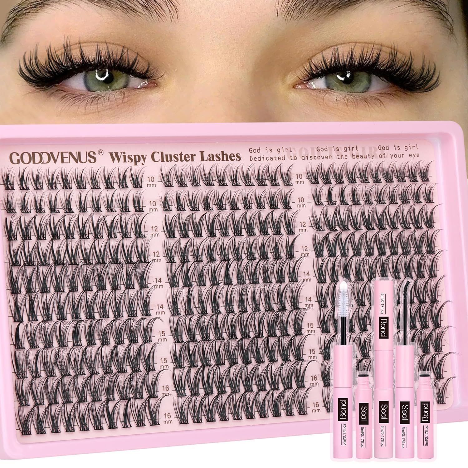 DIYまつげエクステセット ナチュラルまつげグループセット  - Eyelash Extension Equipment のレビューと価格