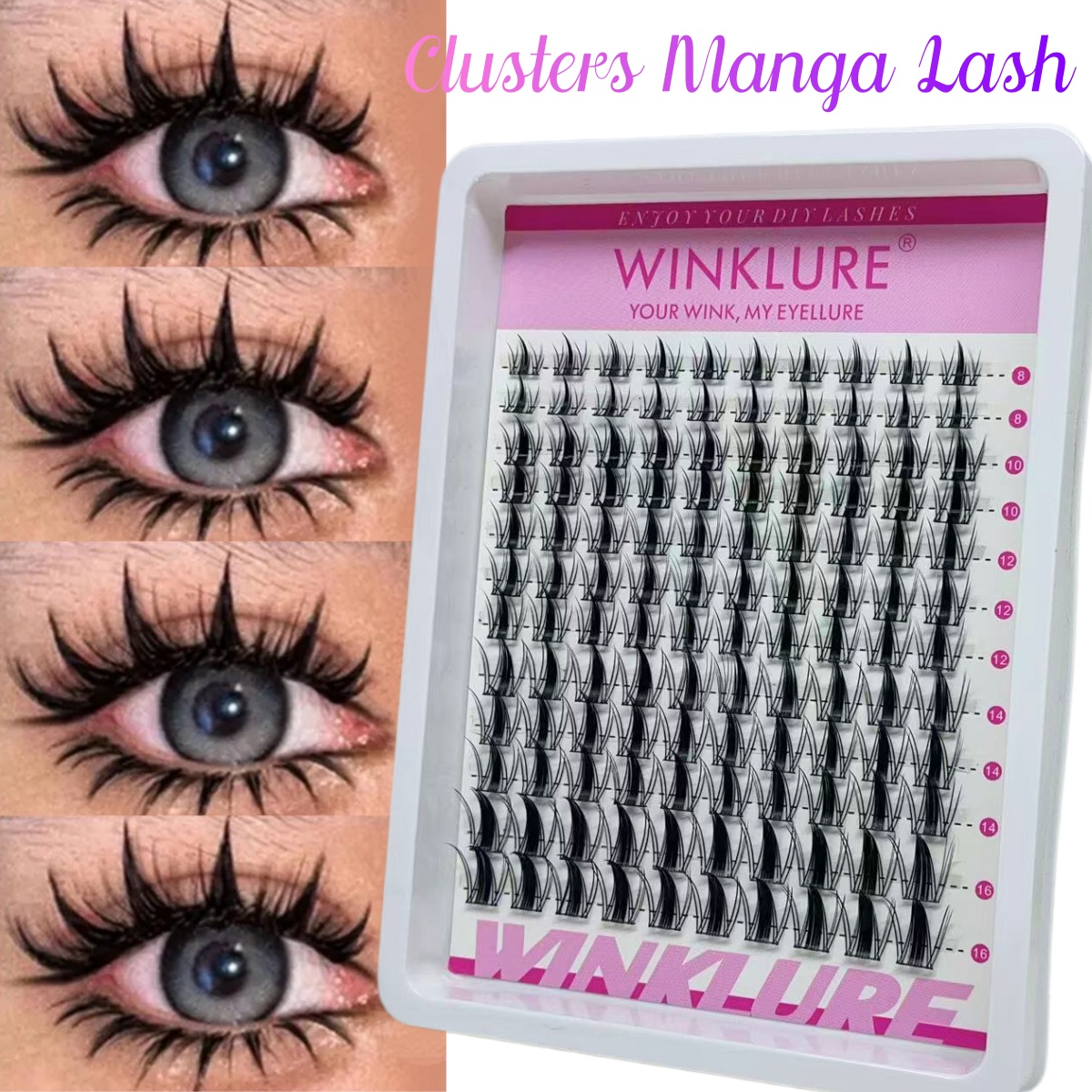 WINKLURE マンガラッシュクラスターキット キャットラ - Eyelash Extension Equipment のレビューと価格