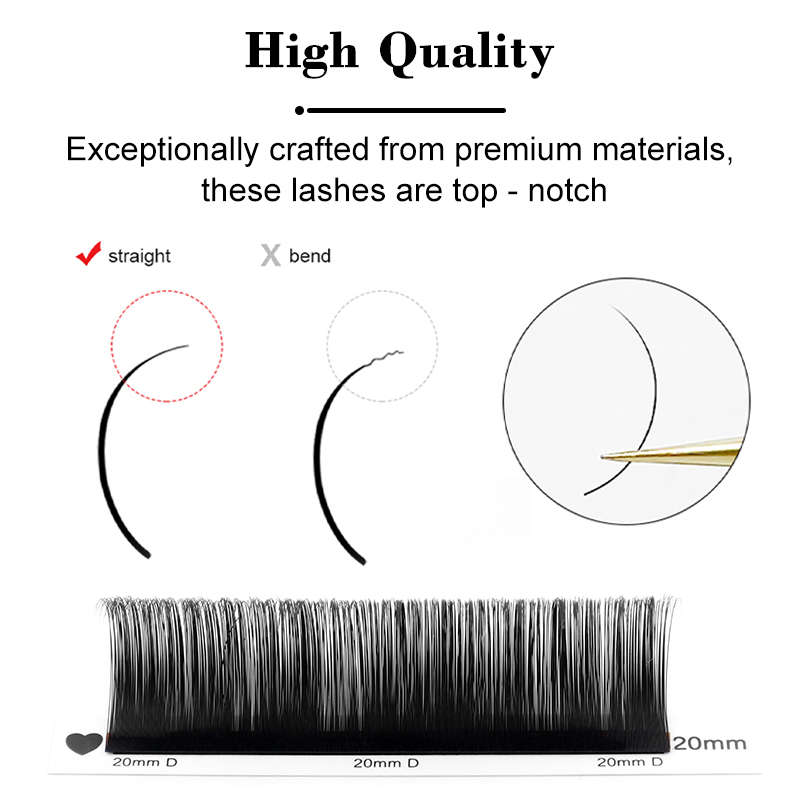 Winky-ロシアのボリューム,クラシックなシルクのまつげエ - Eyelash Extension Natural Classic のレビューと価格