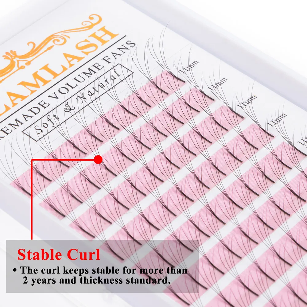 GLAMLASH 2D-6D 既成ボリュームファンロングステ - Eyelash Extension Korea Natural のレビューと価格