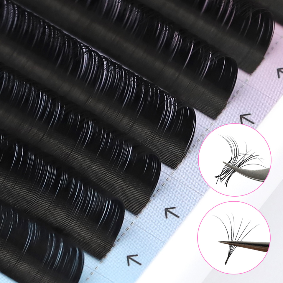 RUJADE 10 トレイ/ロット卸売個別つけまつげエクステ - Eyelash Extension Korea Natural のレビューと価格