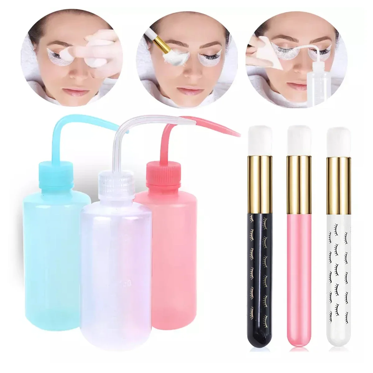 まつげエクステンションクリーニングボトルリムーバー洗濯ラッシ - Eyelash Extension Wash のレビューと価格