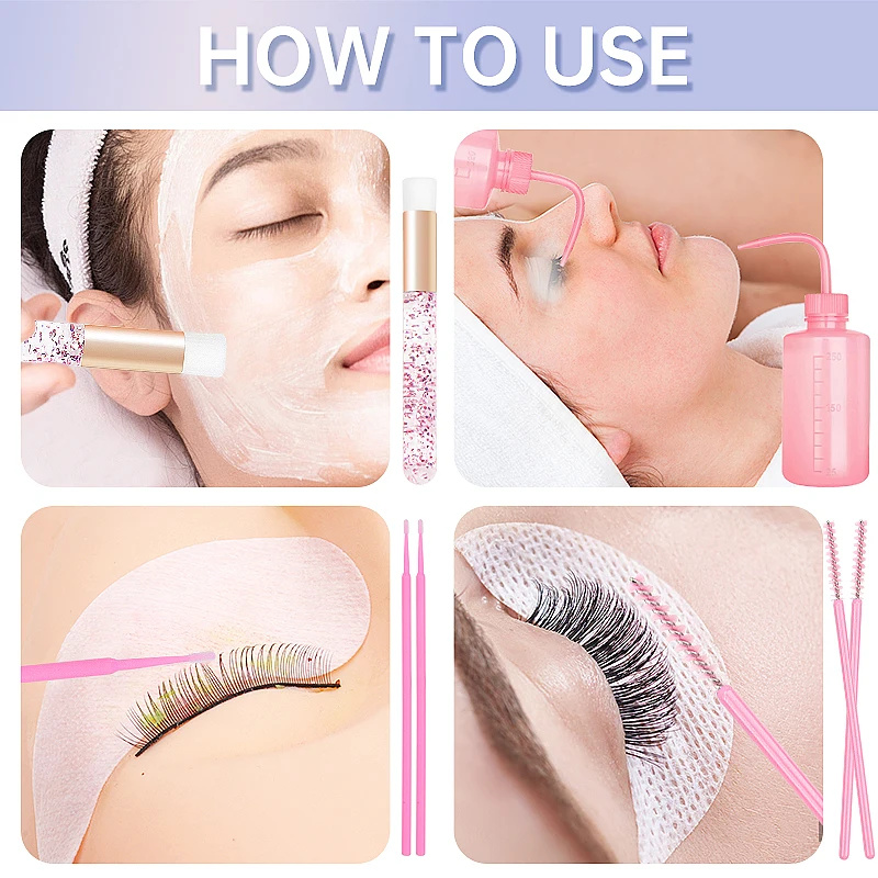 153 ピース/セットまつげエクステンション用品キットまつげ - Eyelash Extension Wash のレビューと価格