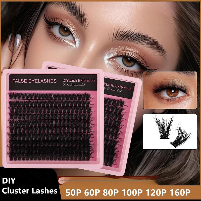 新しい10列140束ふわふわ濃密まつげ束8-16mmミックス - Lashes Eyelash Extension のレビューと価格