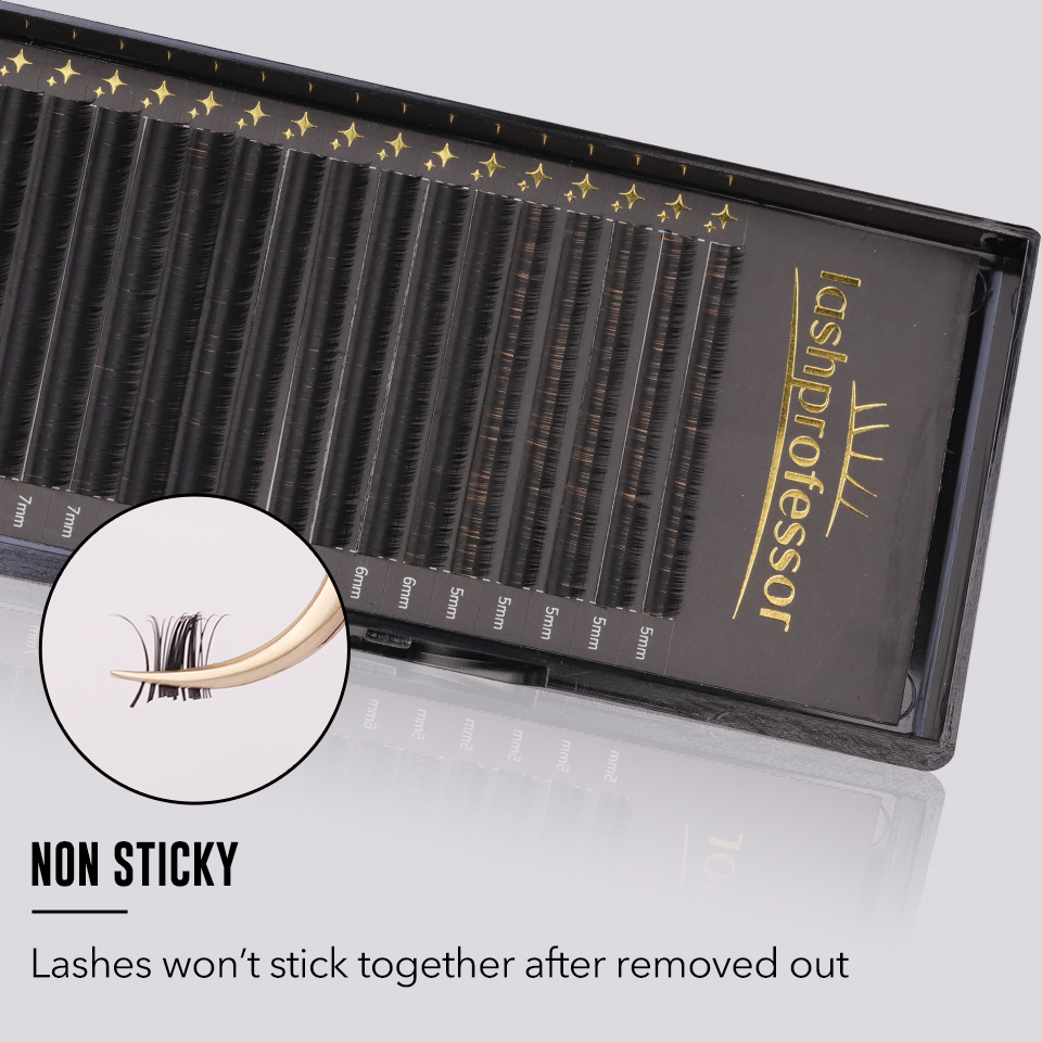 ラッシュプロフェッサー フォックスミンク ブラック 個別まつ - Eyelash Extension Korea Natural のレビューと価格