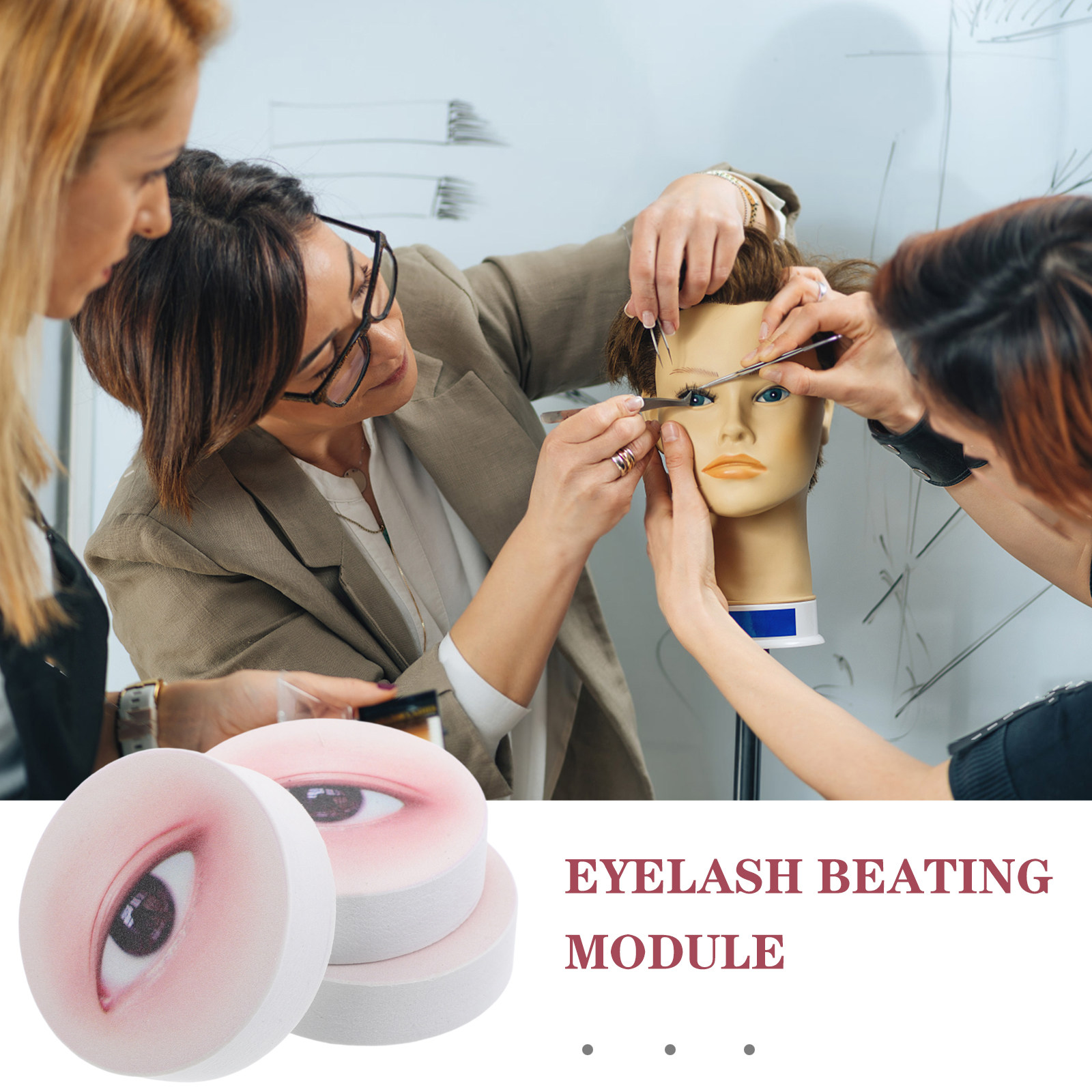 3個入りまつげエクステ練習ボード ブラック 再利用可能 まつ - Lashes Eyelash Extension のレビューと価格