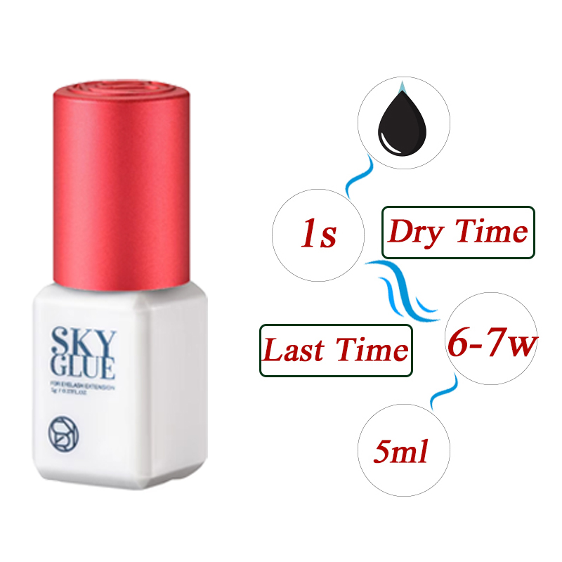 10本/ロット オリジナル韓国製まつげエクステ スカイグルー - Eyelash Extension Remover Gel のレビューと価格